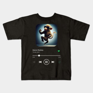 Dance Monkey, Tones and I, Music Playing On Loop, Alternative Album Cover Kids T-Shirt